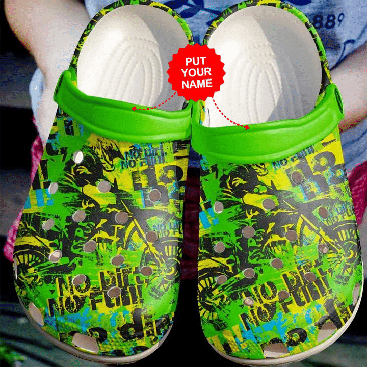 Motor Dirt Fun Crocs Clog Shoes Motor Crocs