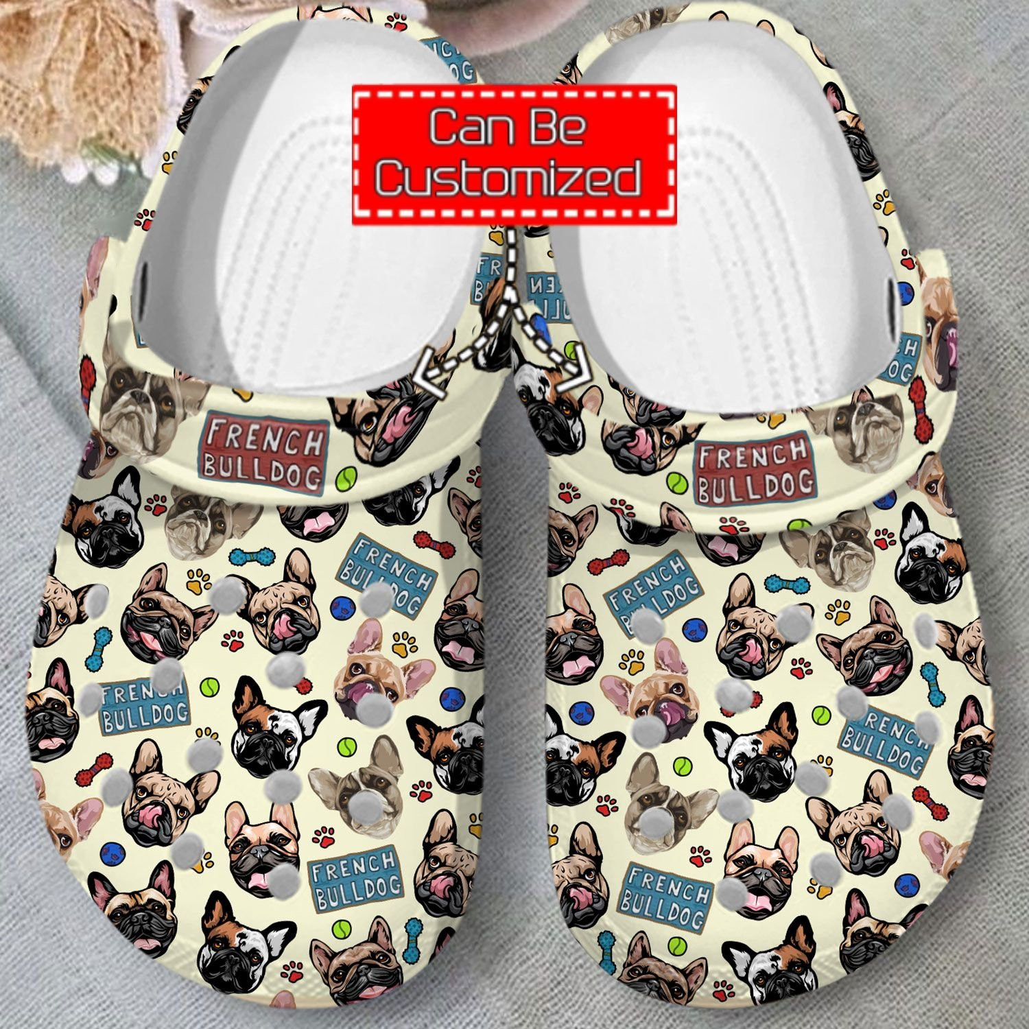 French Bulldog Pattern Crocs Clog Shoes Animal Print Crocs