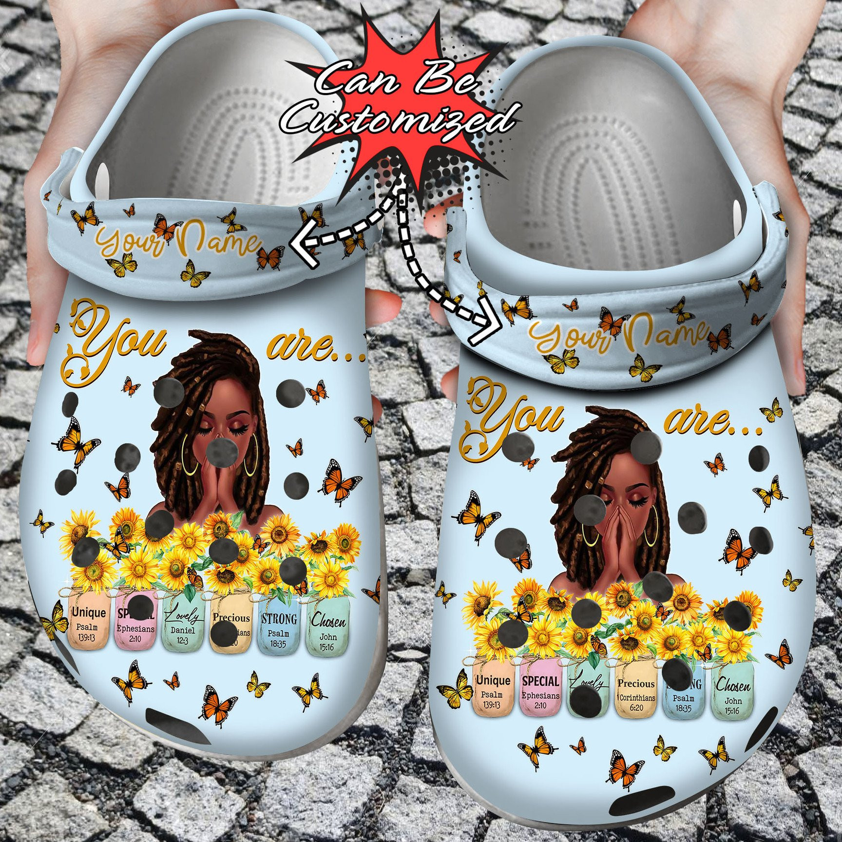 Personalized Black Girl God Says You Are Crocs Clog Shoes Custom Crocs