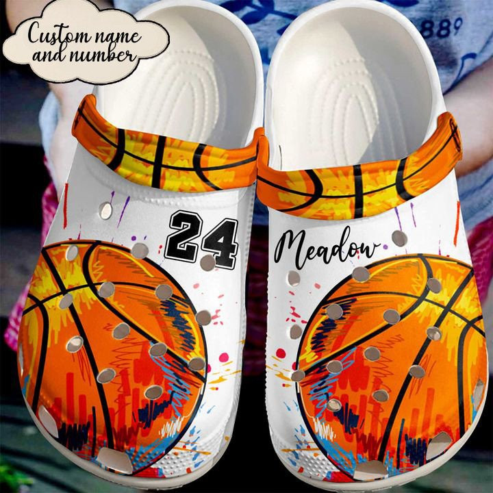 Basketball Personalized I Love Crocs Clog Shoes Basketball Crocs