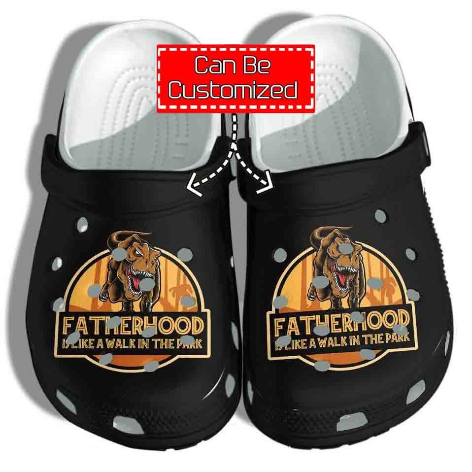 Personalized FatherHood T Fathers Custom Crocs