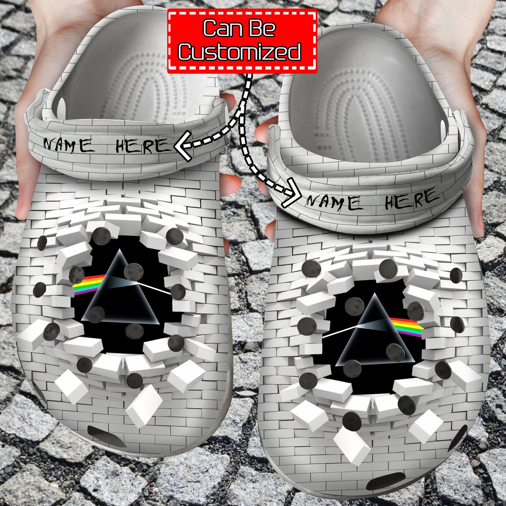 Pink Floyd Galaxy Dark Side Of The Moon Prism Rainbow Unique Gifts Crocs Personalized Rock Crocs