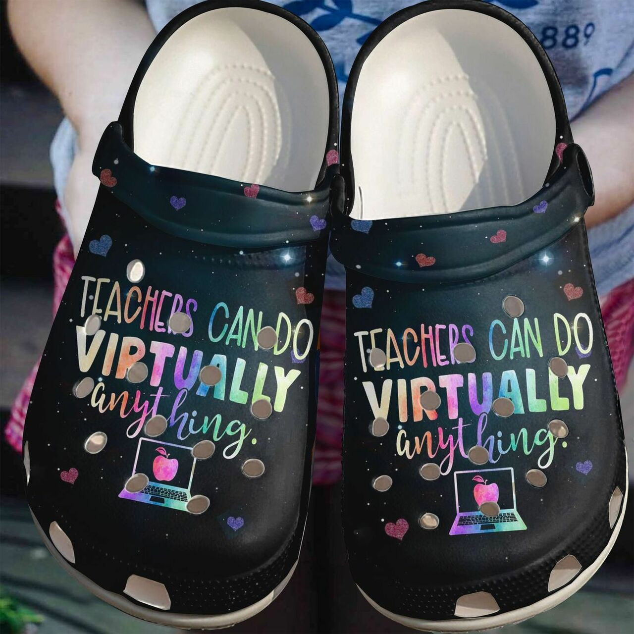 Teachers Can Do Virtually Anything Crocs Crocband Clog Shoes For Men Women