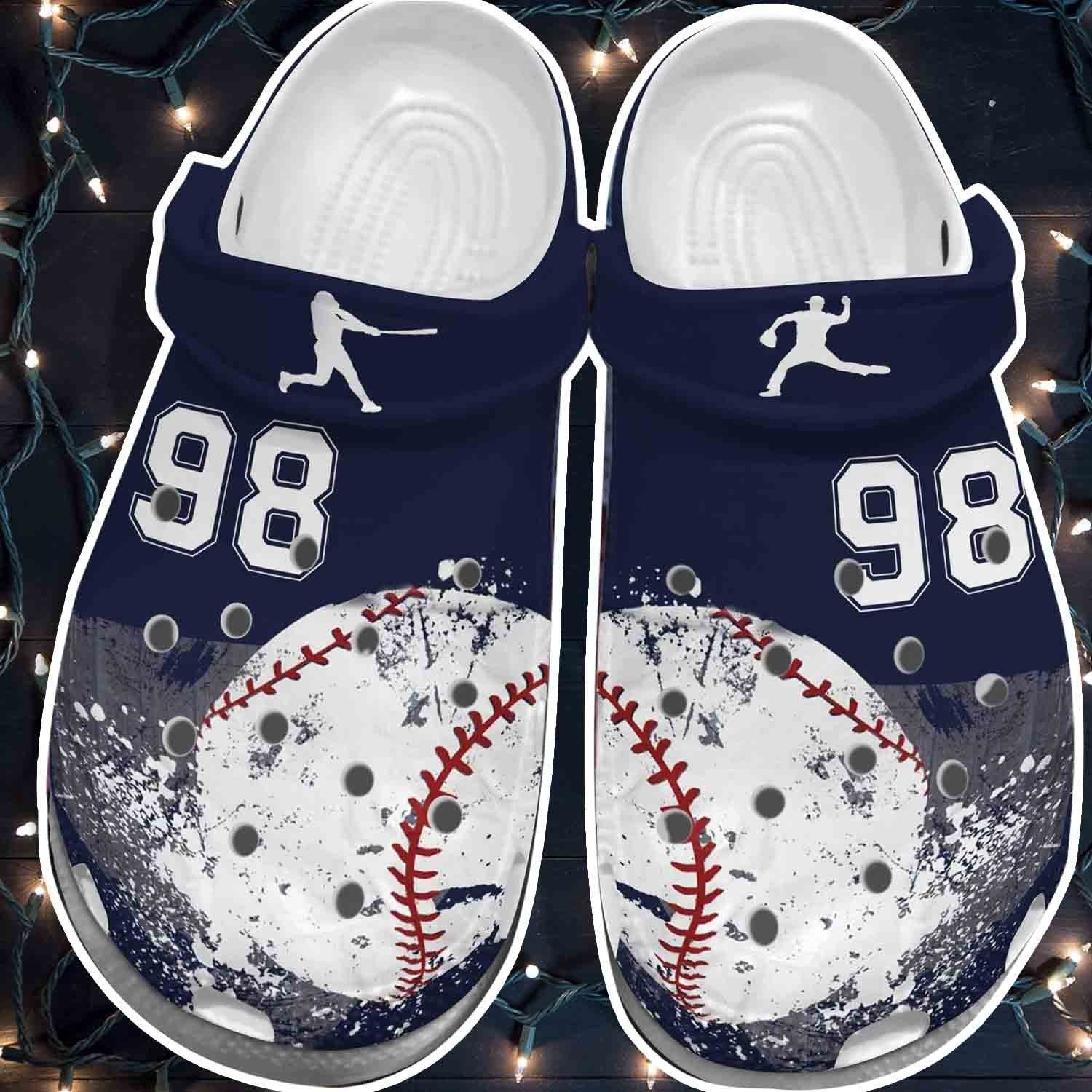 Big Baseball Vector Crocs Shoes Clogs - Actions In Baseball Crocs Shoes Clogs For Men Women