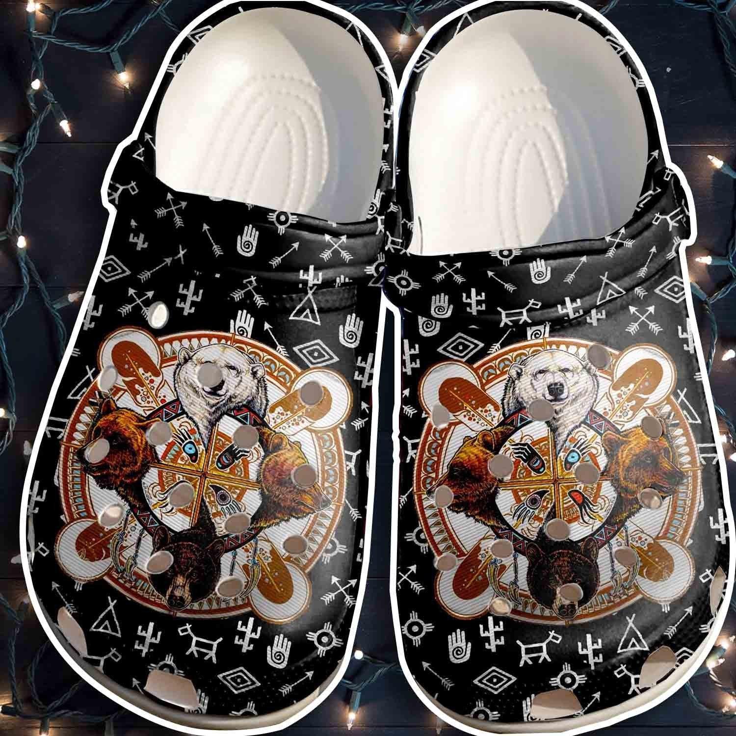 Hippie Bear Crocs Shoes Crocbland Clogs Gifts For Men Women