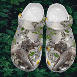 Gift Grandma Shoes Elephant Daisy Butterfly Crocs Shoes - Elephant Lover Croc Clogs Shoes Gift Mother Day 2022
