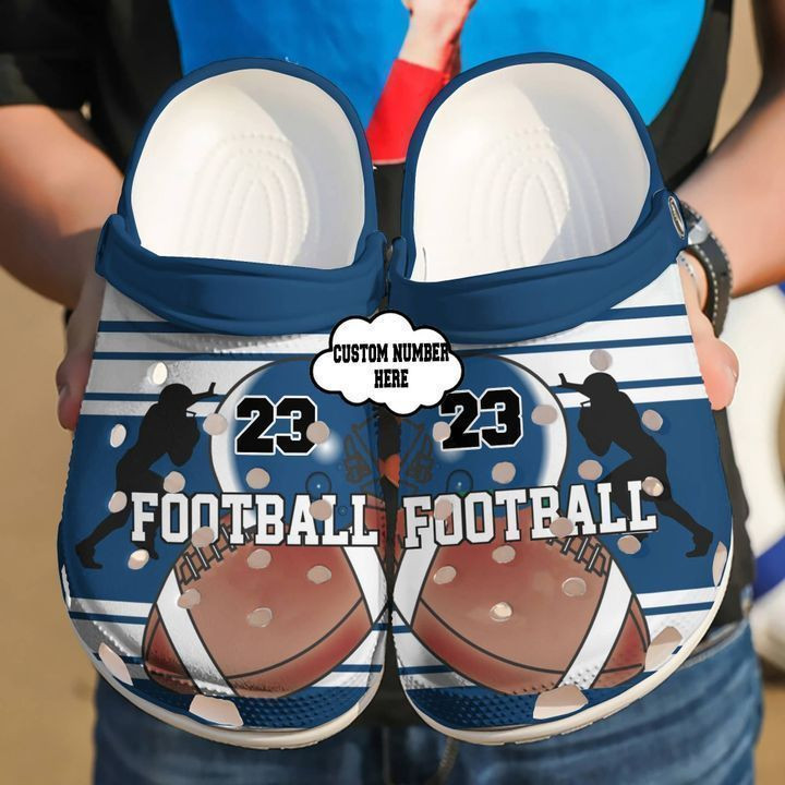 Football Personalized Lover Crocs Classic Clogs Shoes