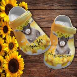 Goat Sunflower Faith Croc Shoes Gift Grandaughter