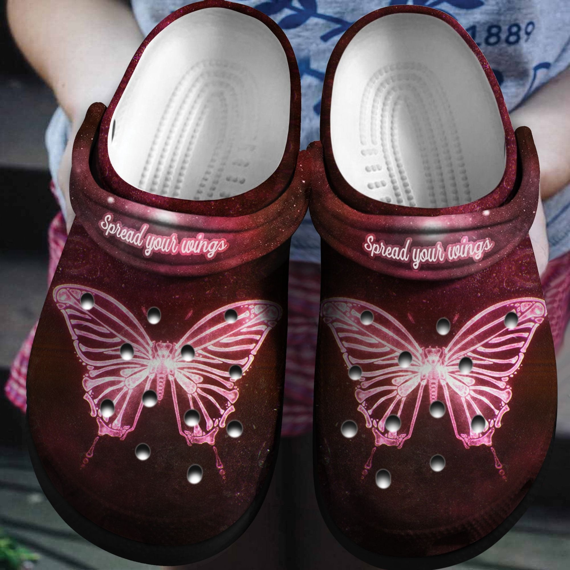 Spread Your Wings Shoes - Magical Butterfly Crocs Clogs Birthday Gift