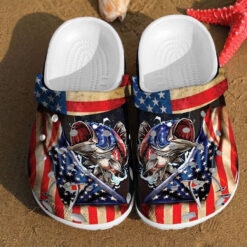 Fishing America Flag Independence Us Day Gift Th Of July Gifts Crocs Clog Shoes