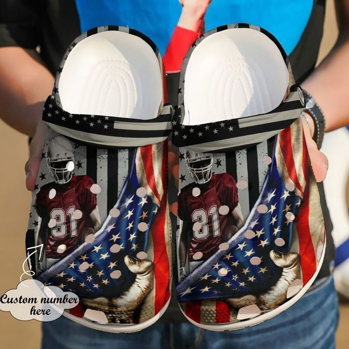 Football Personalized American Crocs Clog Shoes