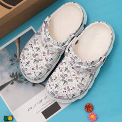 Nurse Pattern Crocs Classic Clogs Shoes