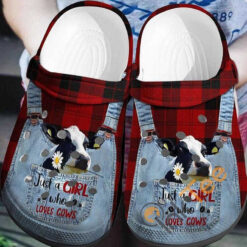 Just A Girl Who Loves Cows Farmer Clogs Shoes