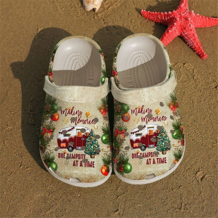 Camping Christmas Vibes Crocs Clog Shoes