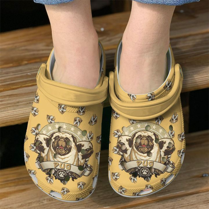 Pug Lovers Crocs Classic Clogs Shoes