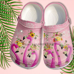 Flamingo Aloha Croc Shoes For Grandma Travel- Flamingo Team Funny Beach Shoes Croc Clogs Women