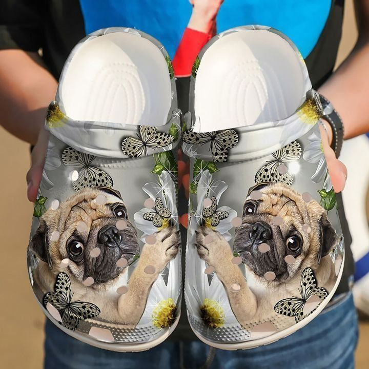 Pug Daisy V2 Crocs Classic Clogs Shoes