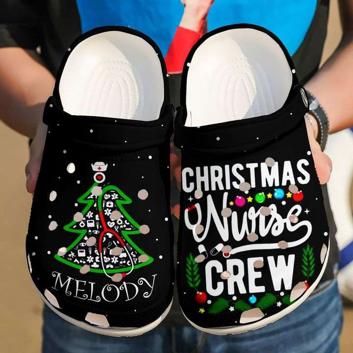 Nurse Christmas Crew Crocs Crocband Clog Shoes For Men Women