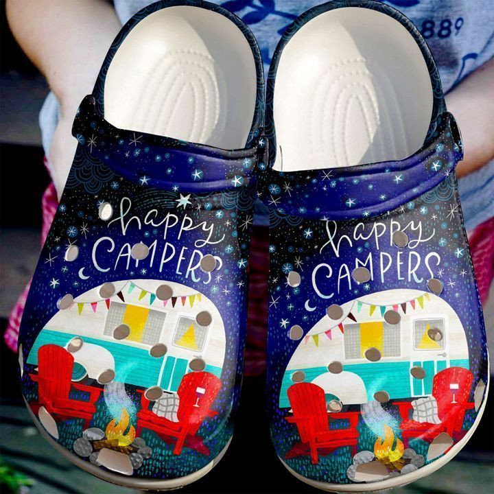 Camping Starry Camper Crocs Classic Clogs Shoes