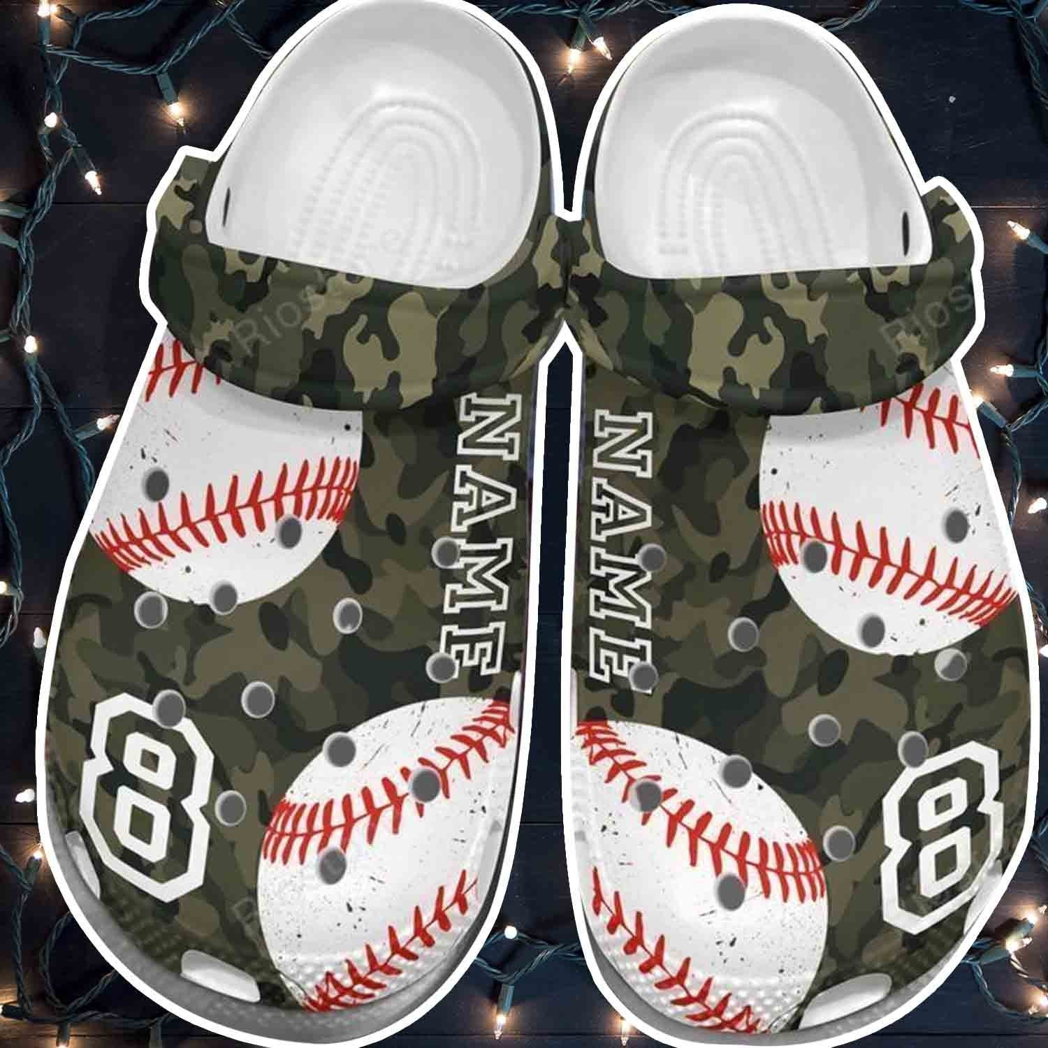 Soldier Baseball Player Shoes Crocs Clogs Gift For Men Boys