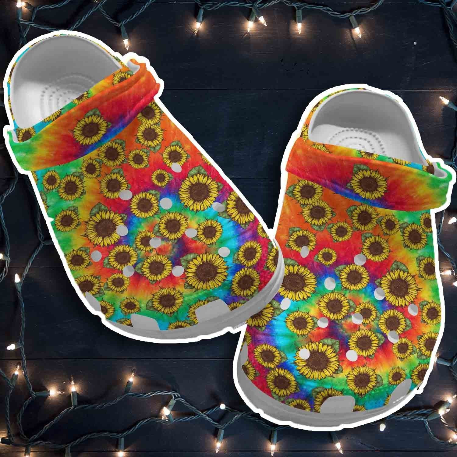 Sunflower Colorful Shoes Be Yourself Crocs Clogs Gifts For Girls