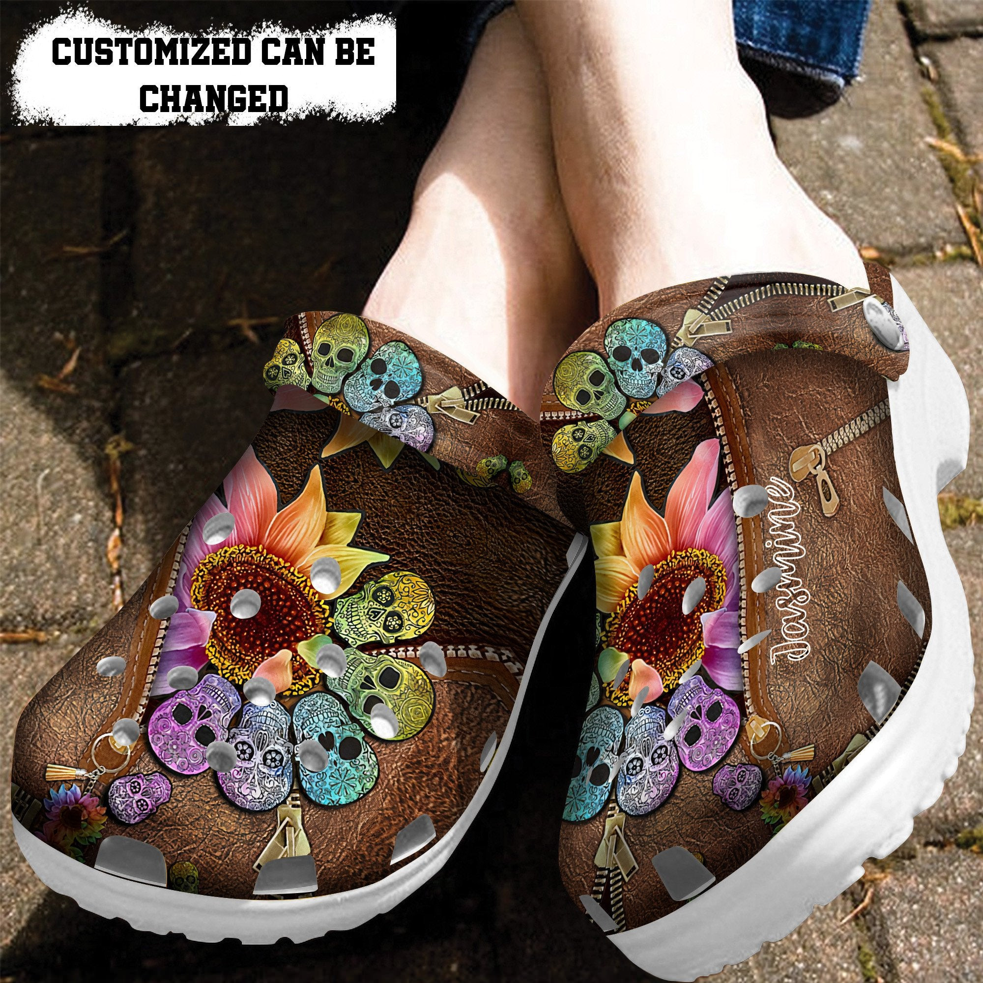 Hippie Sugar Crocs Classic Clogs Shoes