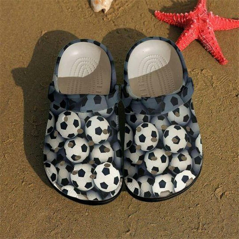 Vintage Soccer Ball Clogs Shoes