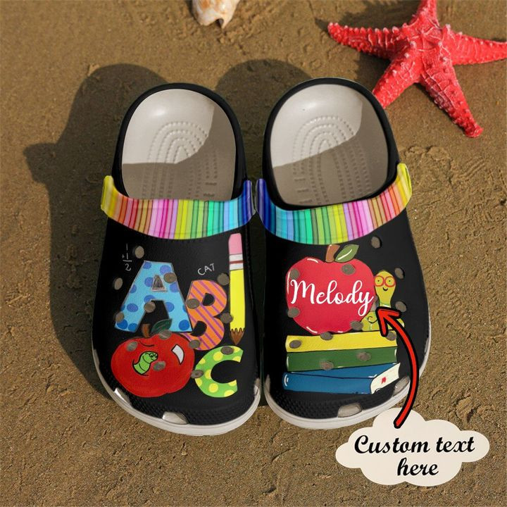 Teacher Personalized Name Abc Crocs Crocband Clog Shoes For Men Women