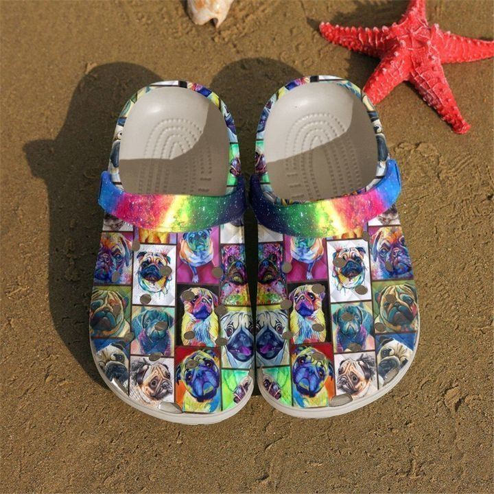 Pug Colorful Crocs Clog Shoes