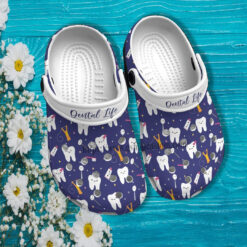 Dental Life Croc Shoes Gift Mother Day- Dental Health Shoes Croc Clogs Gift Nurse Daughter