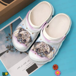 Pug Bulldog Sad Crocs Classic Clogs Shoes