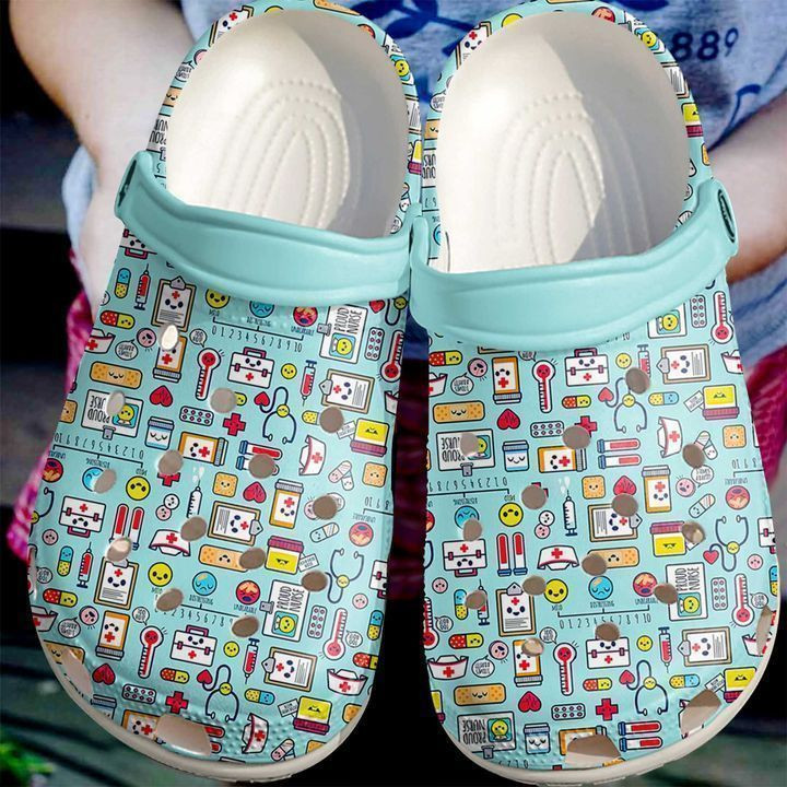 Nurse Cute Pattern Crocs Classic Clogs Shoes