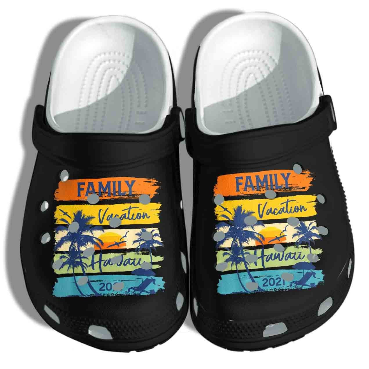 Beach Crocs Shoes Hawaii 2022 Family Vacation Matching - Shoes Clog Birthday Gift