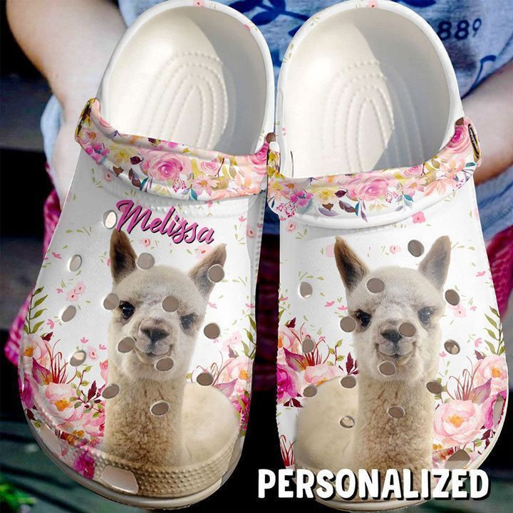 Farmer Personalized Cute Alpaca Crocs Classic Clogs Shoes