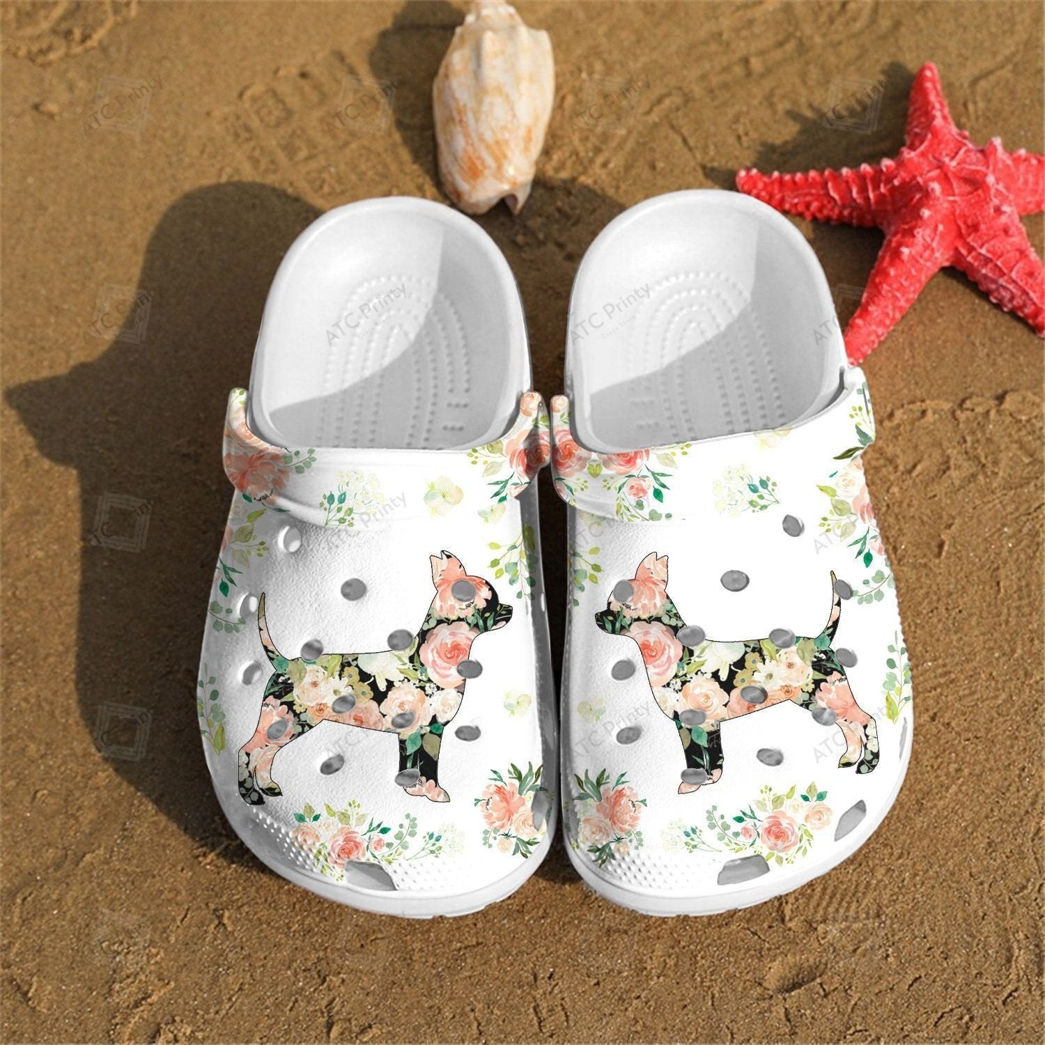 The Funny Rose Dog Crocs Shoes Clogs Gifts For Birthday