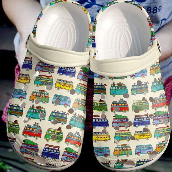 Camping Campervan Crocs Classic Clogs Shoes
