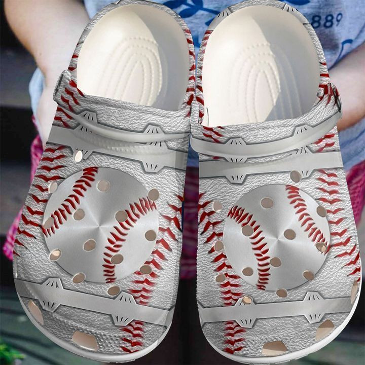 Baseball Metal Crocs Classic Clogs Shoes