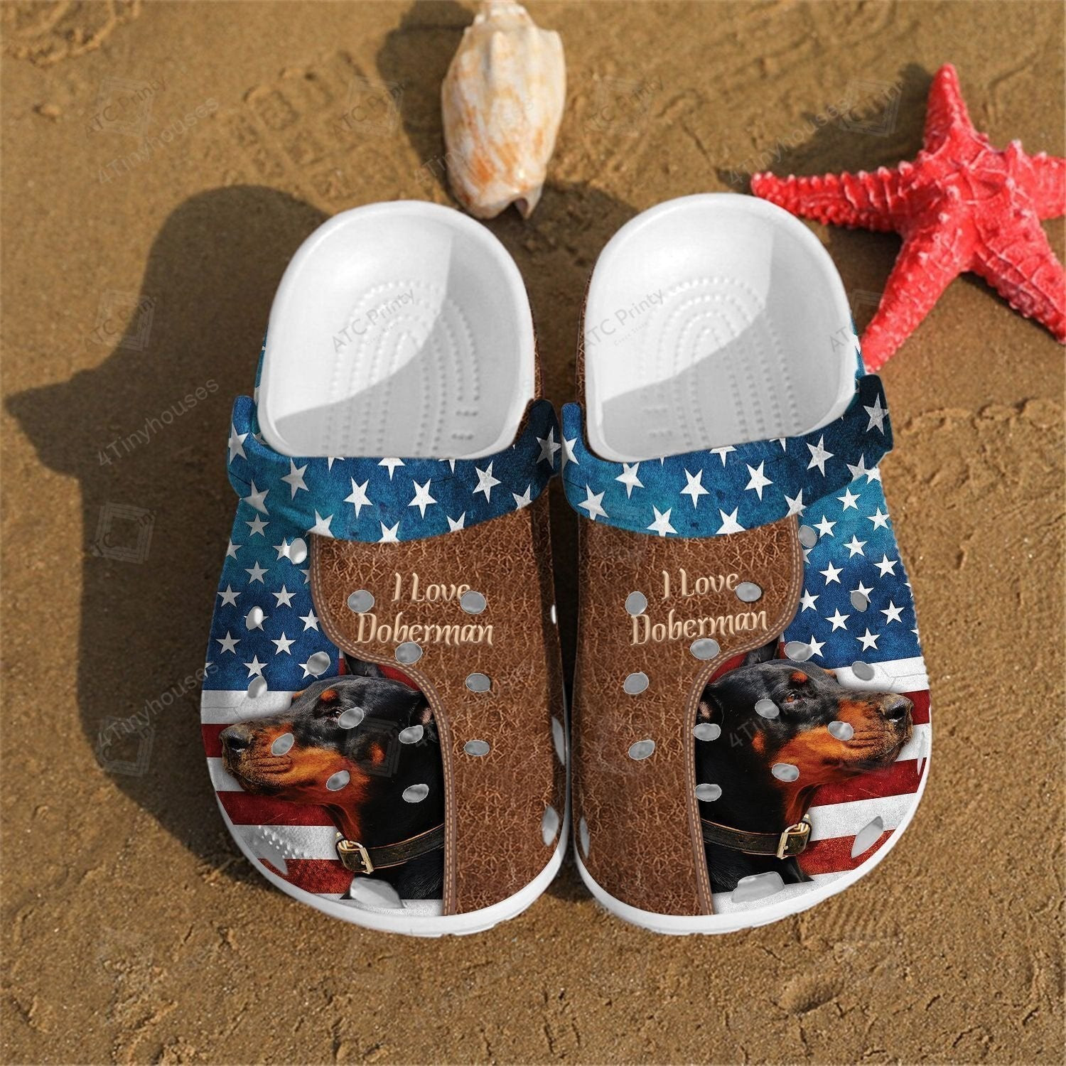 Love Doberman Usa Shoes - For Who Love Dog Crocs Clogs Gifts