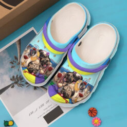 Pug Pugs On The Beach Crocs Classic Clogs Shoes