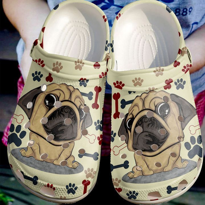 Pug Cute Crocs Classic Clogs Shoes