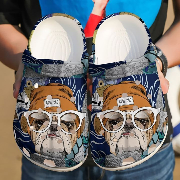 Bulldog Cool Dog Crocs Classic Clogs Shoes