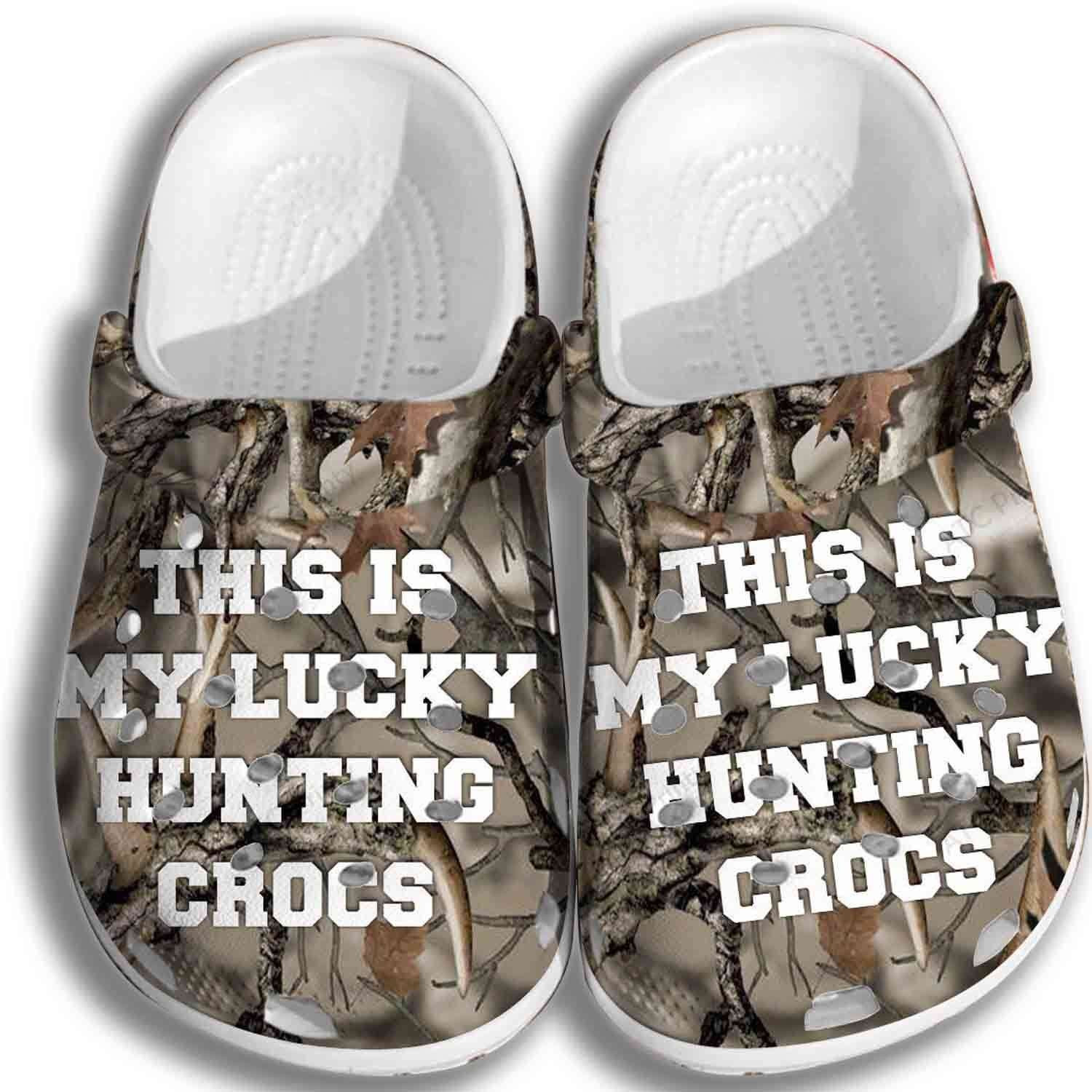 Lucky Hunting Gifts For Father Day Grandpa Crocs Crocband Clogs