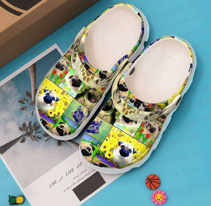 Pug Autumn Crocs Classic Clogs Shoes