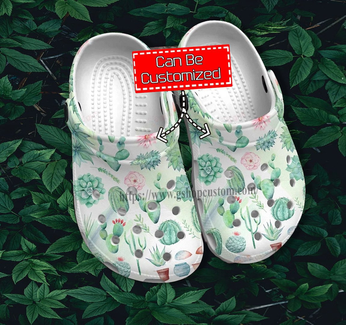 Cactus Garden Boho Vintage Crocs Shoes Gift Step Daughter- Cactus Garden Lover Shoes Croc Clogs Customize