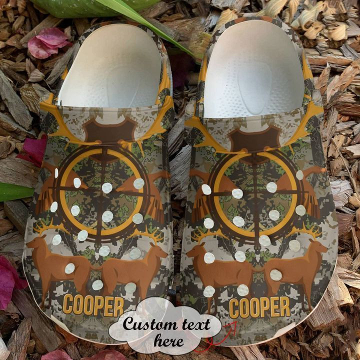 Hunting Personalized Deer Hunters Crocs Classic Clogs Shoes