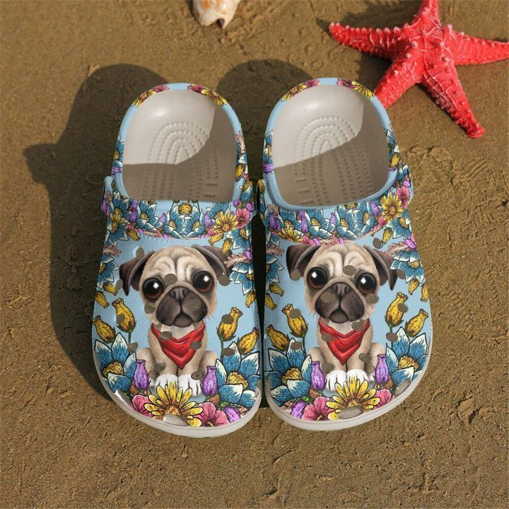 Pug Cutie Crocs Classic Clogs Shoes