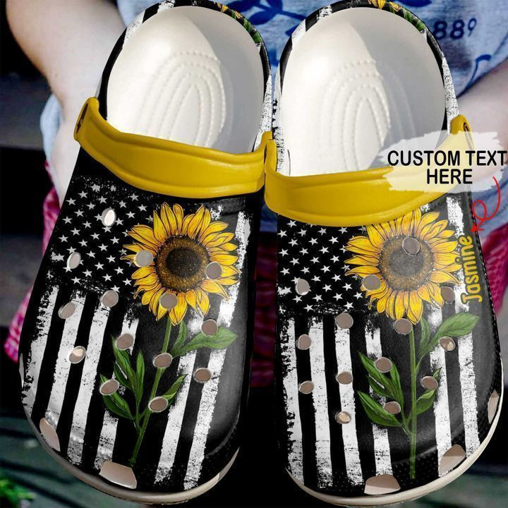 Hippie Personalized Girl Crocs Classic Clogs Shoes