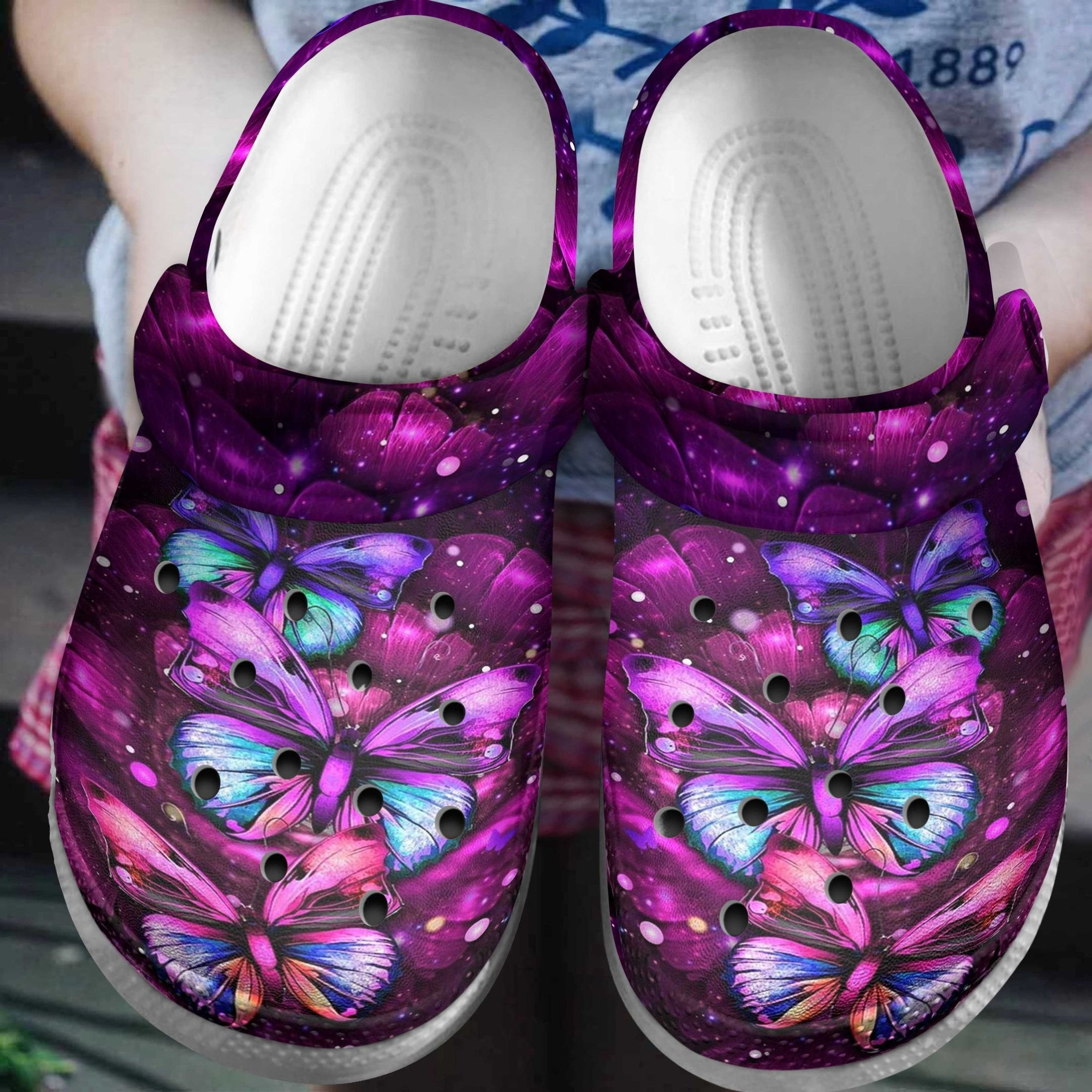 Full Of Beautiful Butterflies Shoes Crocs Clog Gifts For Mother Day Grandma