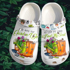 Garden Worker Croc Shoes Nana Grandma - And Into The Garden I Go Shoes Croc Clogs Gift Mom Mother Day