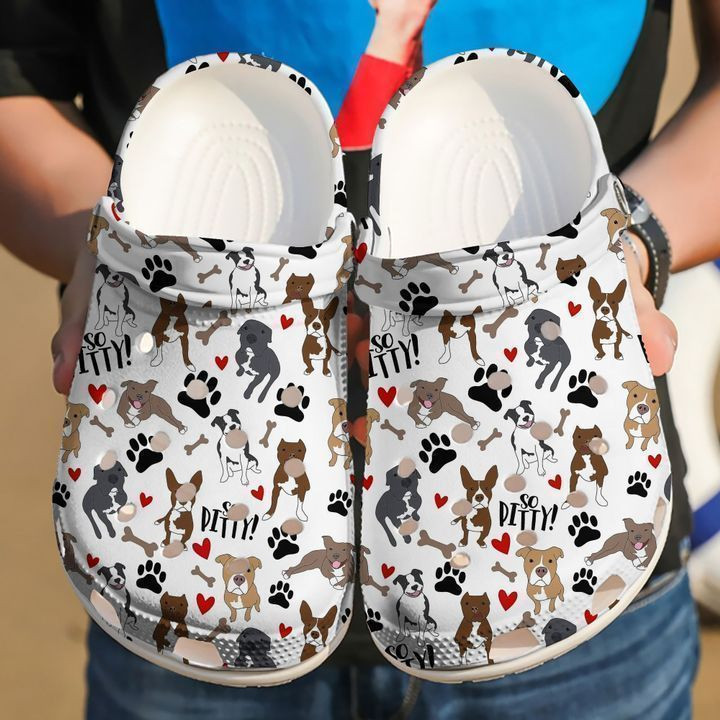 Pitbull Pattern Crocs Classic Clogs Shoes